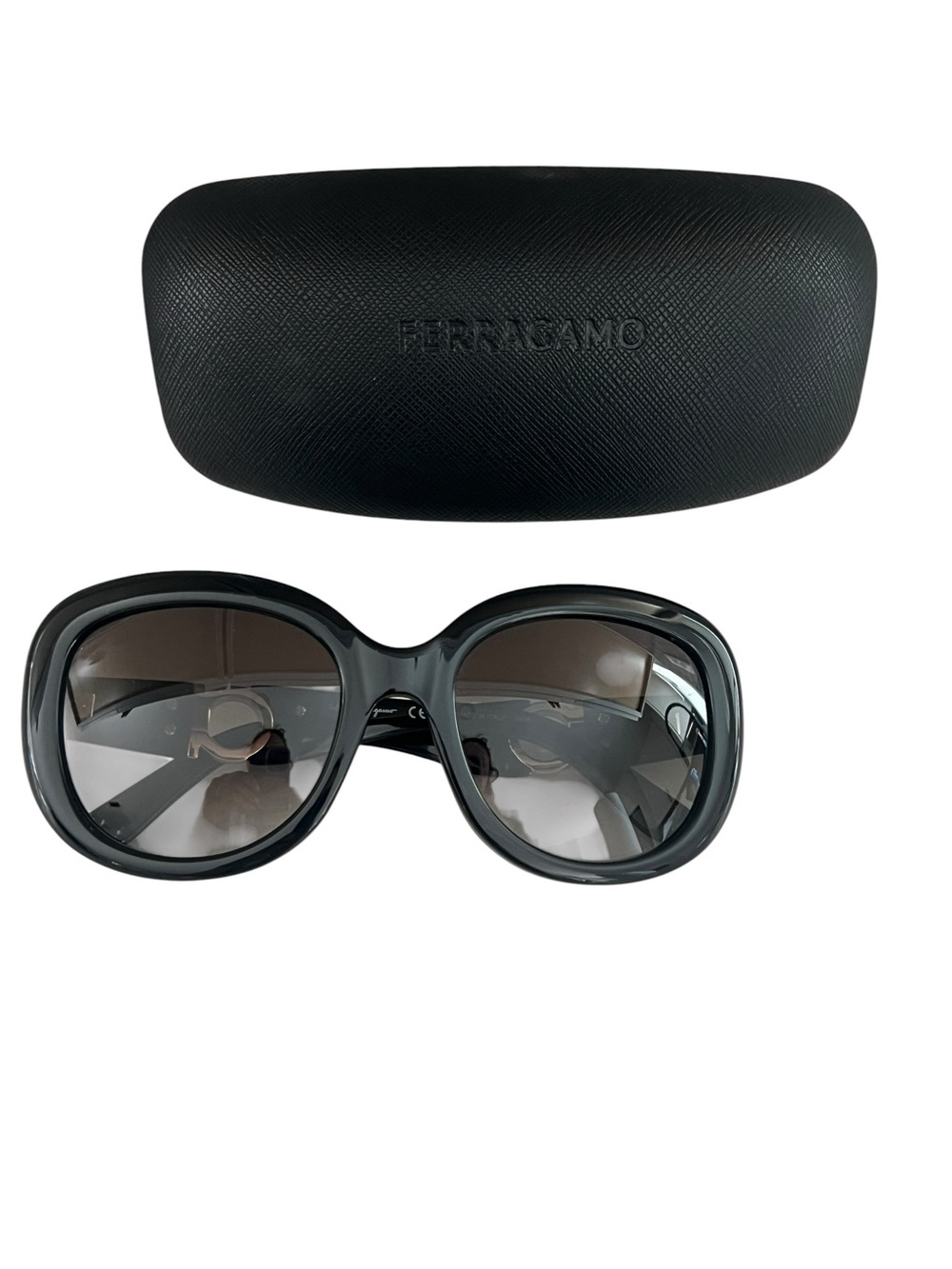 SALVATORE FERRAGAMO SF727S-001-53 Sunglasses Size 53mm 135mm 20mm black NEW - Picture 8 of 10
